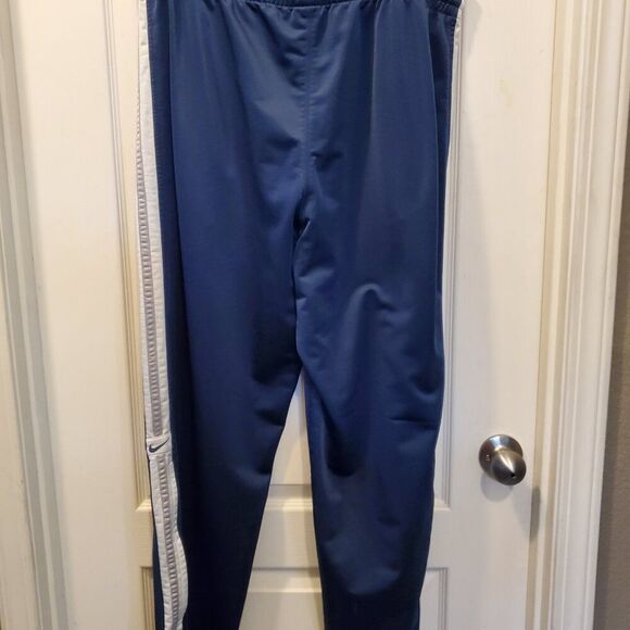 Vintage Nike tracksuit pants w/metal bottom zippers, adjustable waist - Large - Picture 2 of 8